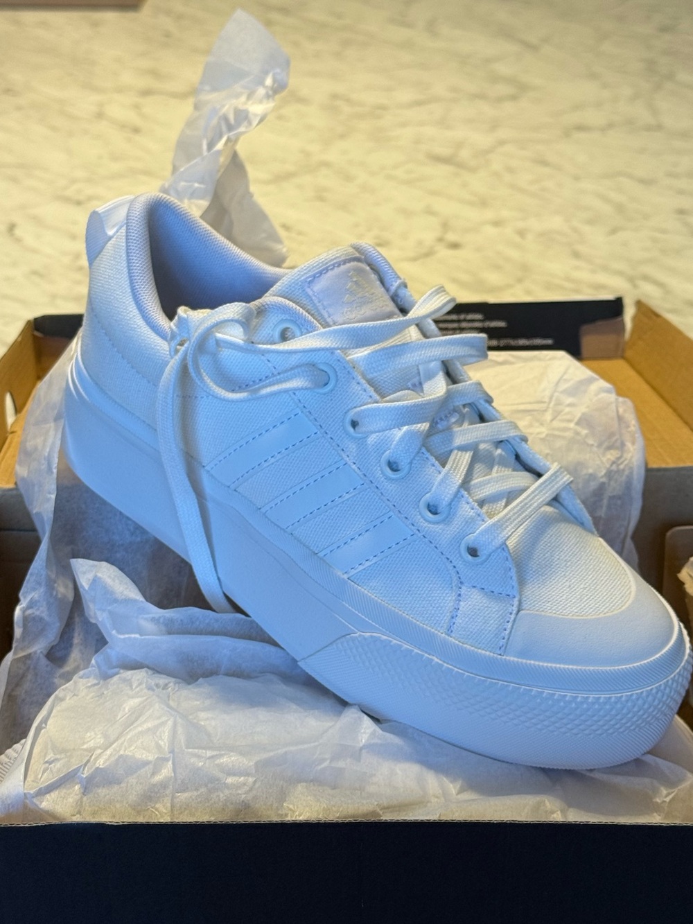 adidas Women's White Platform Sneakers